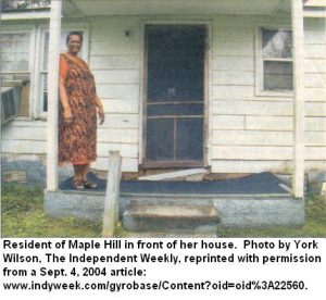 Maple Hill - resident on porch